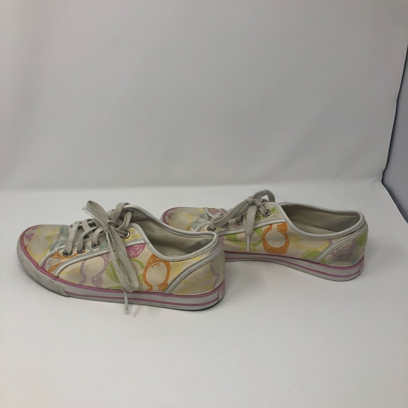 Coach Dee Multicolored Sneaker Canvas Size 8B - Picture 3 of 9